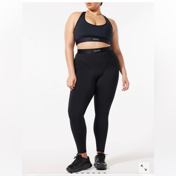 Savage X Fenty Lineup High Waisted Active Yoga Workout Black Pocket Legging 3X